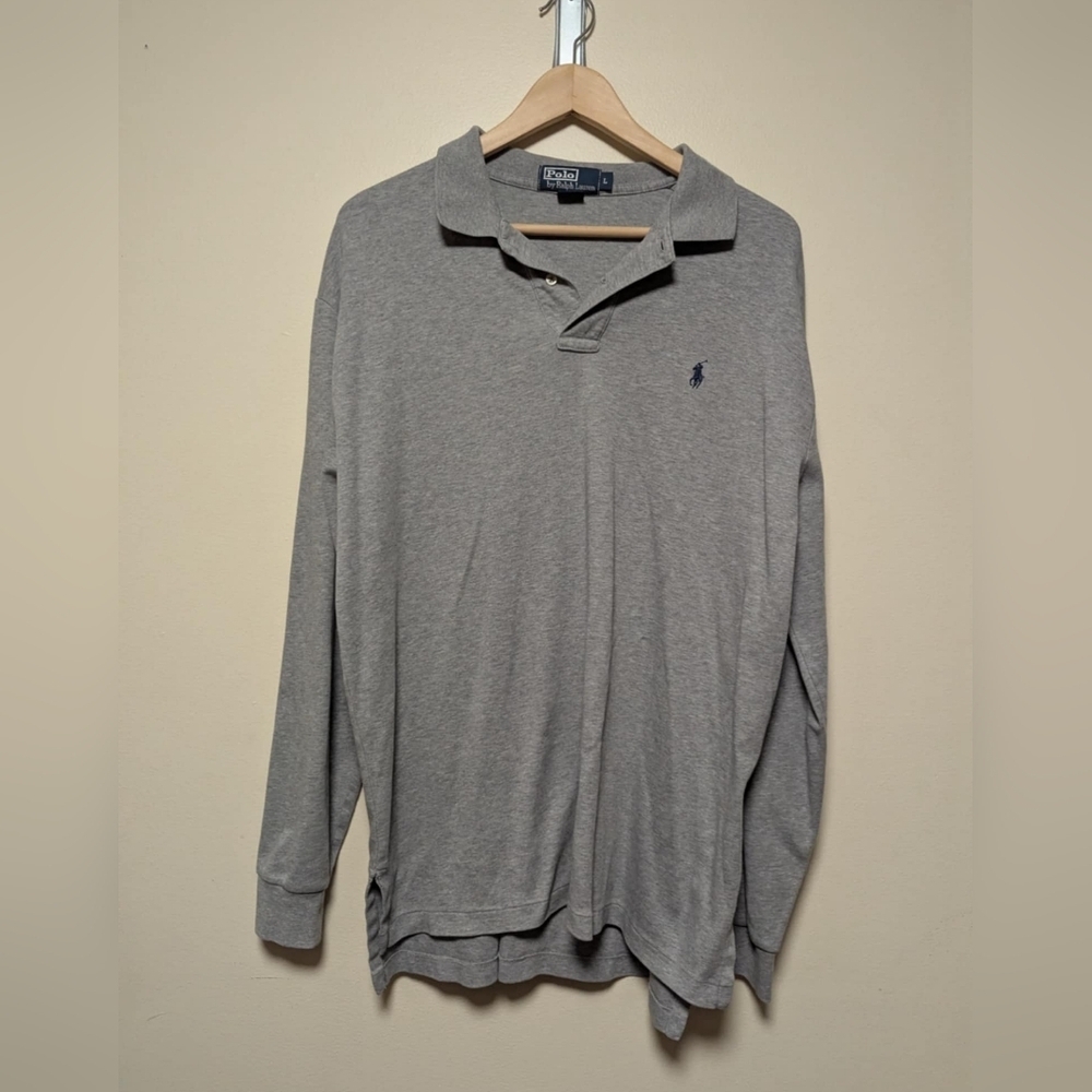 Vintage Polo Ralph Lauren cotton long sleeved polo size large